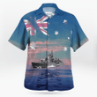 KAHH0103BG03 Royal Australian Navy RAN HMAS Voyager (D04) Daring-class Destroyer Hawaiian Shirt