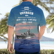 KAHH0103BG03 Royal Australian Navy RAN HMAS Voyager (D04) Daring-class Destroyer Hawaiian Shirt