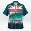 TRQD0103BG06 Royal Navy HMS Invincible (R05) Invincible-class Aircraft Carrier Hawaiian Shirt