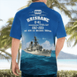 KAHH0103BG06 Royal Australian Navy RAN HMAS Brisbane (D 41) Perth-class Guided Missile Destroyer Hawaiian Shirt