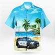 NLMP1003BG13 Milwaukee County Sheriff Dodge Charger Hawaiian Shirt