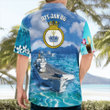 DLTT1503BG08 Royal Navy HMS Invincible (R05) Hawaiian Shirt