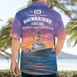 KAHH2303BG03 Navy USS Bainbridge (DDG-96) Arleigh Burke-class destroyer Hawaiian Shirt