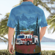 DLTT2204BG02 Blue Point, New York, Blue Point Fire Department Hawaiian Shirt