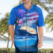 TNLT2604BG06 Carnival Cruise Line's Mardi Gras Independence Day Hawaiian Shirt