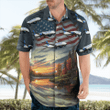 TNLT0505BG09 United Airlines Boeing 787-9 Dreamliner Independence Day Hawaiian Shirt