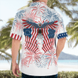 NLSI1605BG09 Eagle Flag Hawaiian Shirt