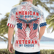 NLSI1805BG04 American By Birth Veteran By Choice 4th Of July Hawaiian Shirt