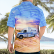 TNLT2305BG04 Sedgwick County Emergency Medical Services, Wichita, Kansas Ambulance Hawaiian Shirt