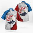 DLTT2705BG10 American Eagle Wreath Independence Day Hawaiian Shirt