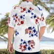 NLSI2705BG07 Red White And Blue Hawaiian Shirt