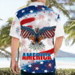 DLTT2705BG08 Independence Day Eagle America Hawaiian Shirt