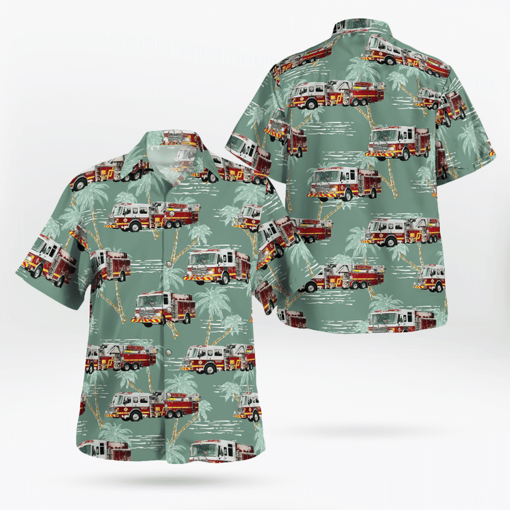 TRQD1810BC07 Palmerton, Pennsylvania, Palmerton Fire Department Hawaiian Shirt