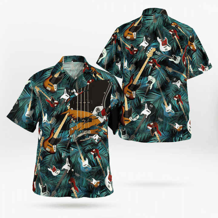 NLSI2502BG09 Fender Jazz Bass Hawaiian Shirt
