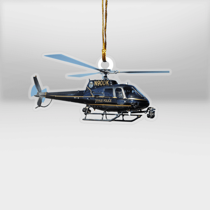 NLSI0803BG07 Dekalb County Police Department Eurocopter AS 350 BS A-Star Helicopter Ornament