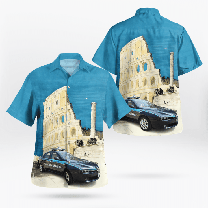 DLSI0204BG07 Italy, Polizia Penitenziaria (Penitentiary Police) Hawaiian Shirt