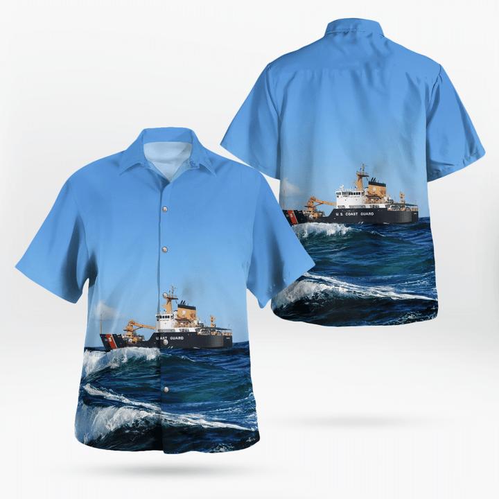 KAHH0405BG05 United States Coast Guard USCGC Juniper (WLB-201) Juniper-class Hawaiian Shirt