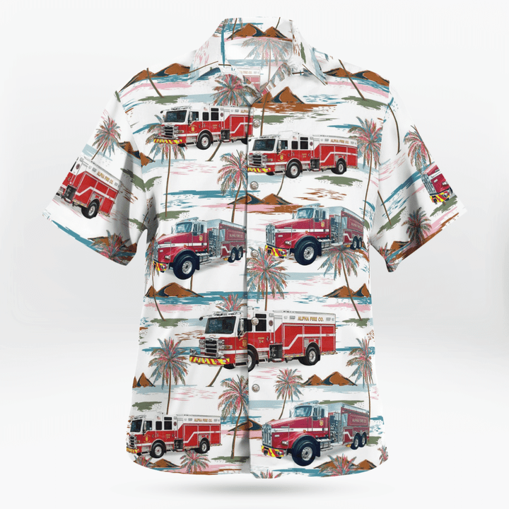 NLSI1405BG08 Alpha Fire Company, State College, Pennsylvania Hawaiian Shirt