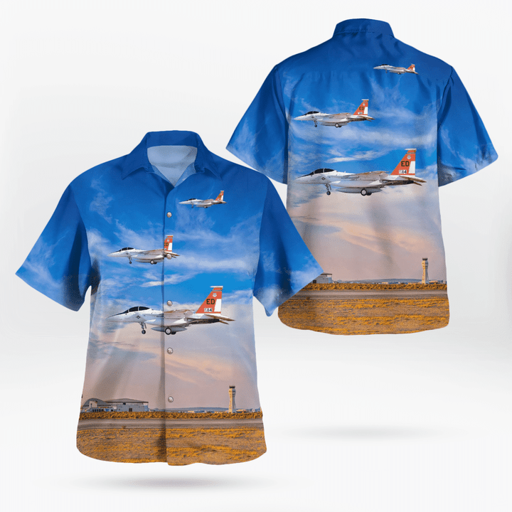 TRQD1705BG09 California, Air Force Flight Test Museum, McDonnell Douglas F-15B SN 73-0114 Hawaiian Shirt
