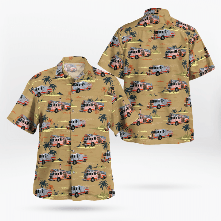 KAHH2505BG01 Abingdon Fire Company Maryland Hawaiian Shirt