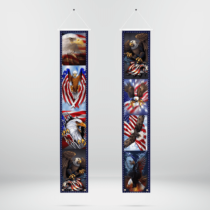 DLSI2705BG06 Independence Day Eagle America Porch Banner