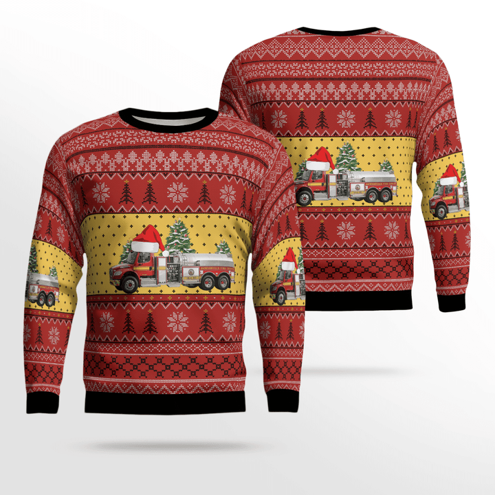 TRQD2909BC14 Florida Jacksonville Fire and Rescue Department Sweater 3D