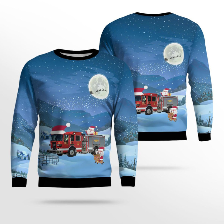 Cold Spring, Kentucky, Central Campbell County Fire District AOP Ugly Sweater DLTD1511BG03