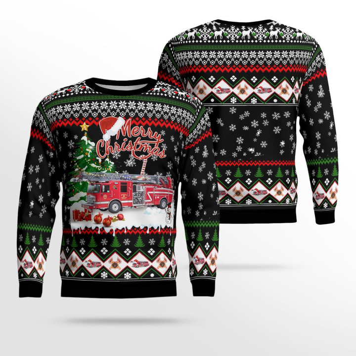 Mandeville, Louisiana, St Tammany Fire Protection District No.4 AOP Ugly Sweater DLSI1711BG10