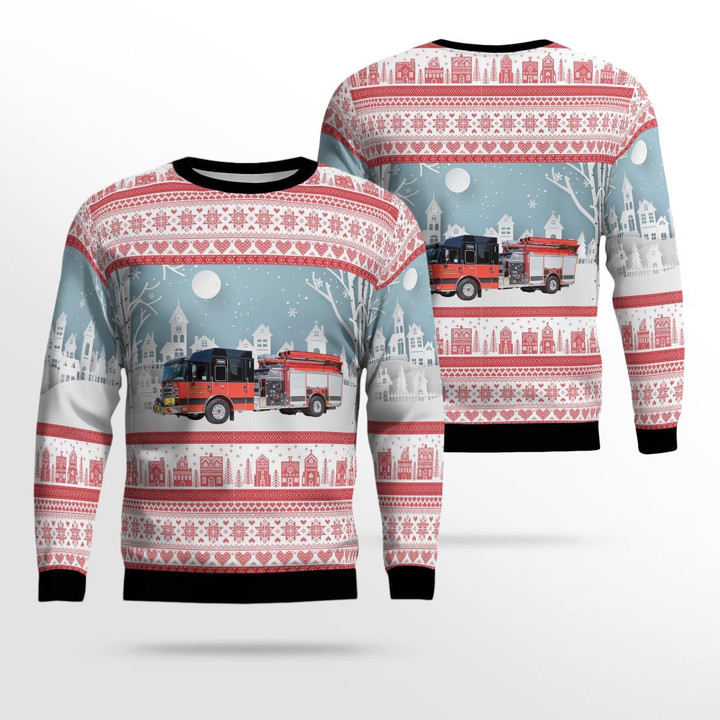 Scales Mound, Illinois, Scales Mound Fire Protection District AOP Ugly Sweater DLTD2111BG04