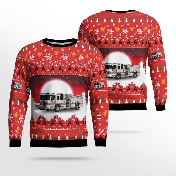 Candia, New Hampshire, Candia Fire Department AOP Ugly Sweater DLHH2211BG06