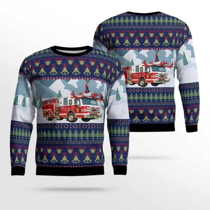 Finksburg, Maryland, Gamber & Community Fire Company AOP Ugly Sweater DLTT2811BG08