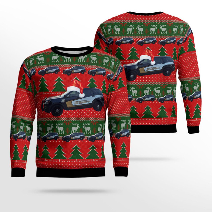Jackson, Michigan, Jackson County Office of the Sheriff AOP Ugly Sweater DLTT3011BG07