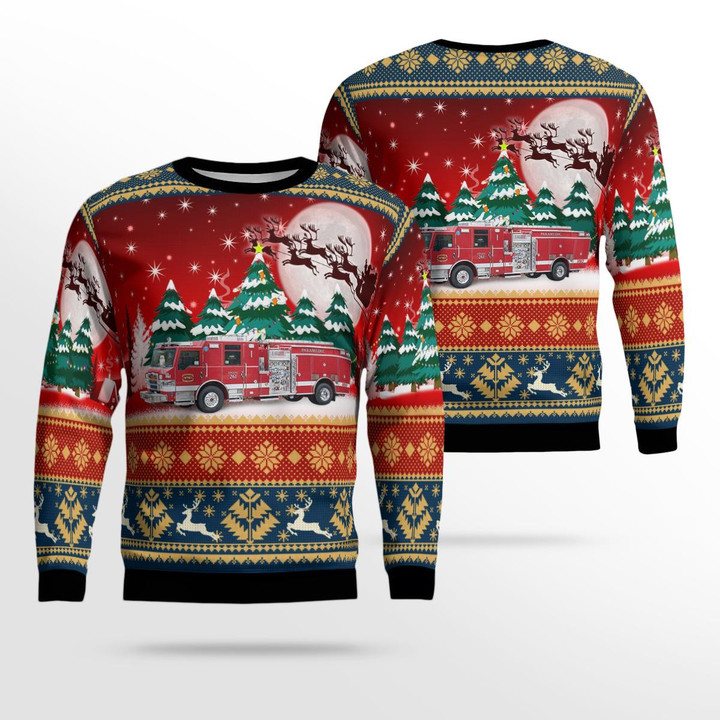 Apache Junction, Arizona, Superstition Fire & Medical District AOP Ugly Sweater DLSI3011BG09