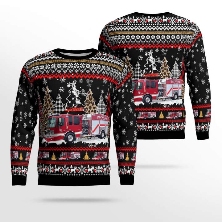 West Peculiar Fire Protection District AOP Ugly Sweater NLSI0404BG05