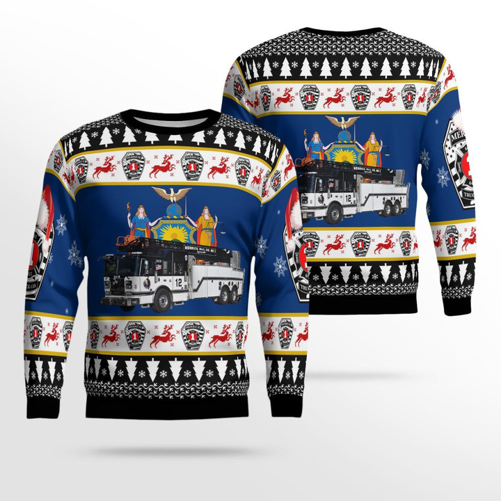Merrick, New York, Merrick Truck Co. 1 Christmas Ugly Sweater 3D DLTT2411BC04