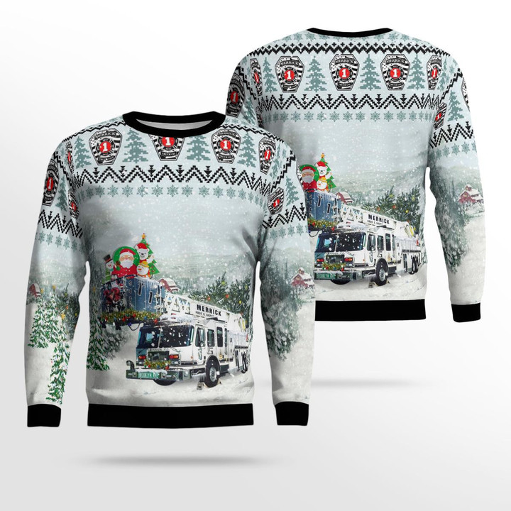Merrick Truck Co. 1 Christmas AOP Ugly Sweater NLSI2411BC02