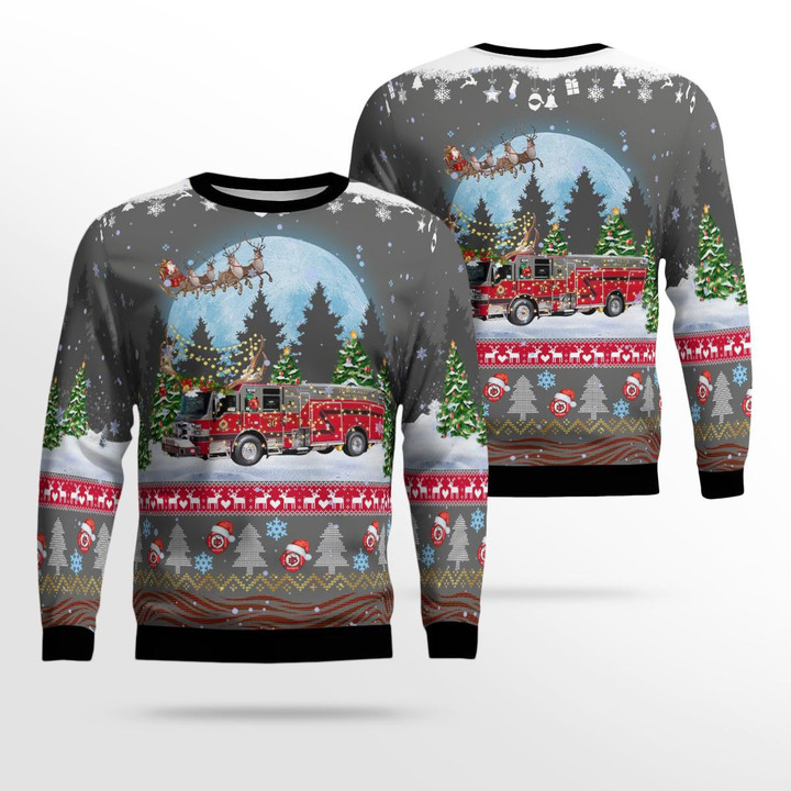 Immokalee Fire Control District Christmas AOP Ugly Sweater NLMP2011BC01