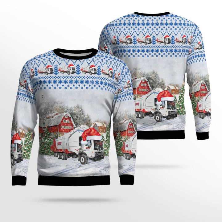 Rumpke Waste & Recycling Christmas Ugly Sweater 3D TRQD2011BC07