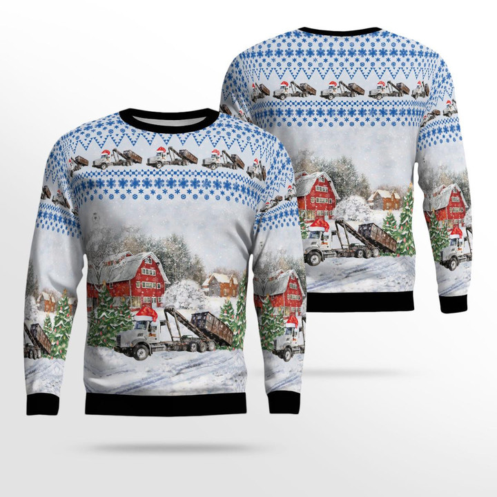 Rumpke Waste & Recycling Christmas Ugly Sweater 3D TRQD2011BC08
