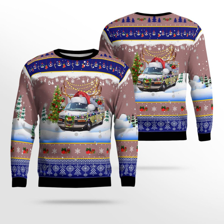 Nature Coast EMS Christmas AOP Ugly Sweater NLMP0910BC11
