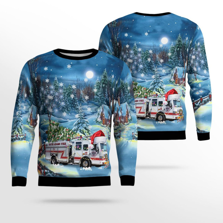 Colorado South Adams County Fire Department Christmas Ugly Sweater 3D DLSI0710BC03