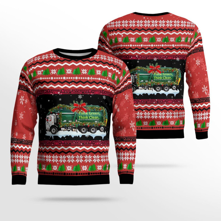 Waste Management Christmas AOP Ugly Sweater NLMP0110BC02
