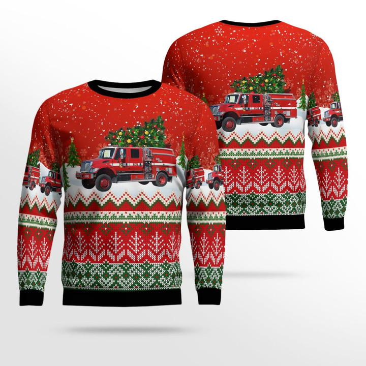 California Department of Forestry and Fire Protection Type 3 Wildland Contract Christmas Ugly Sweater 3D TRTT2909BC18