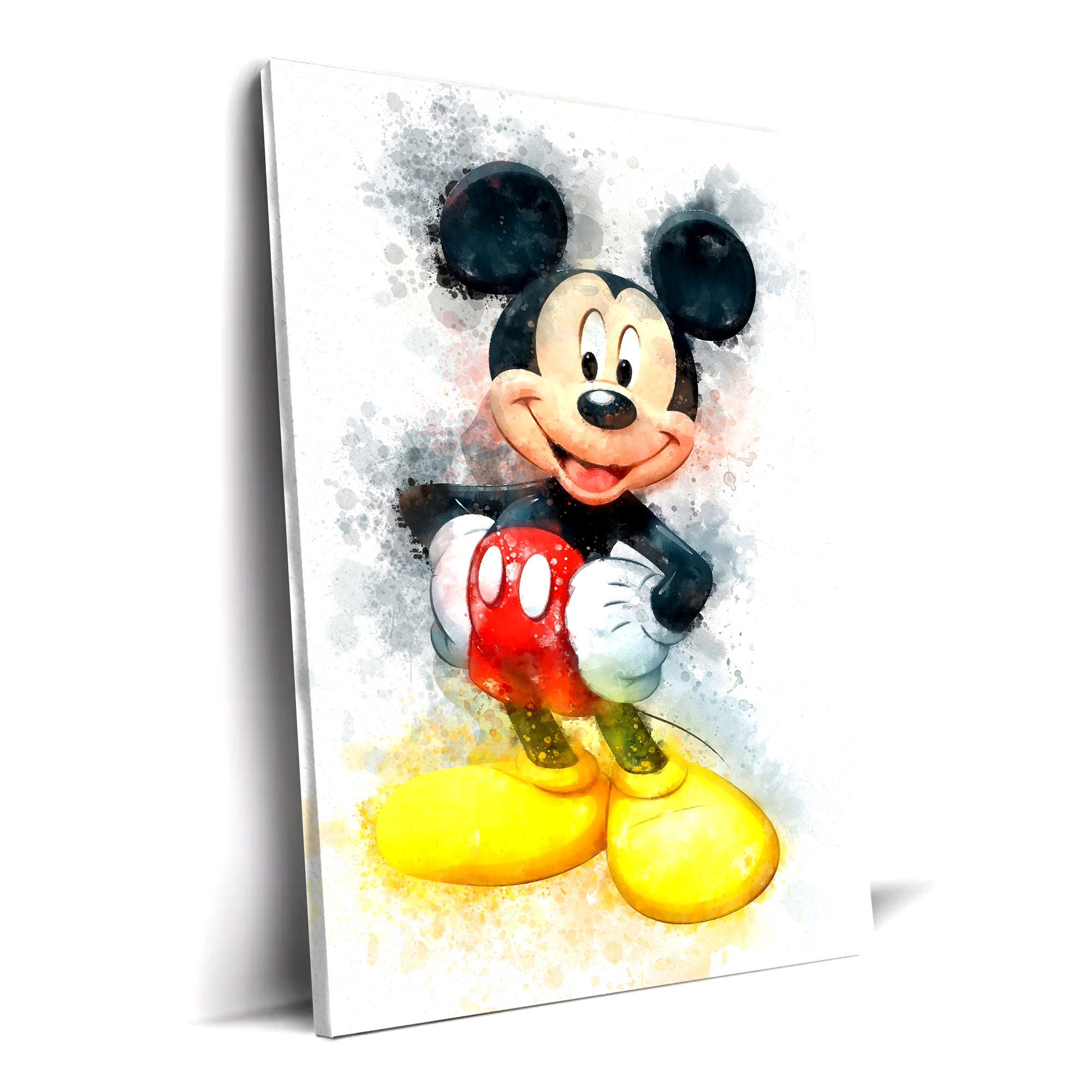 Disney Art | Mickey Mouse Canvas Wall Decor, Kids Art Room, Wall Disney ...