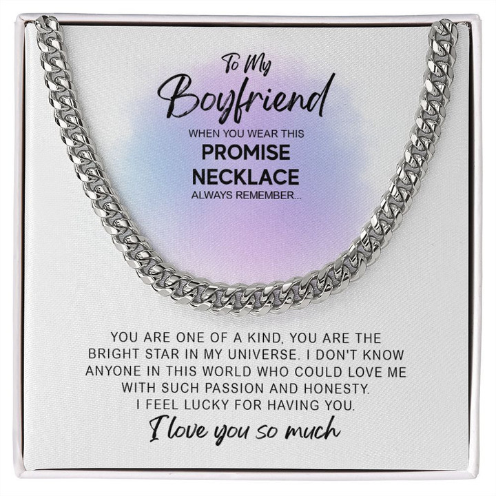 To My Boyfriend, Promise Necklace â€“ Amore Pendants NL030