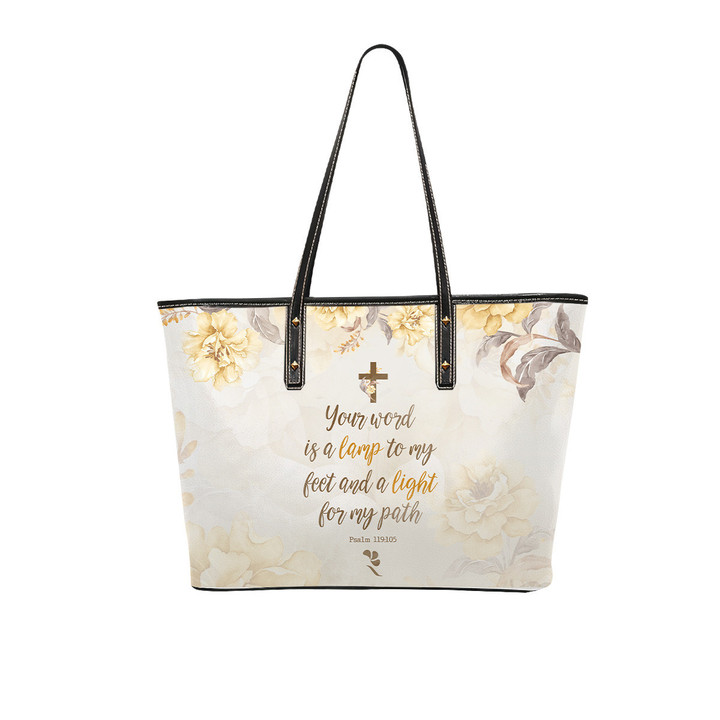'YOUR WORD' - ROSERON Christian Leather Tote Bags