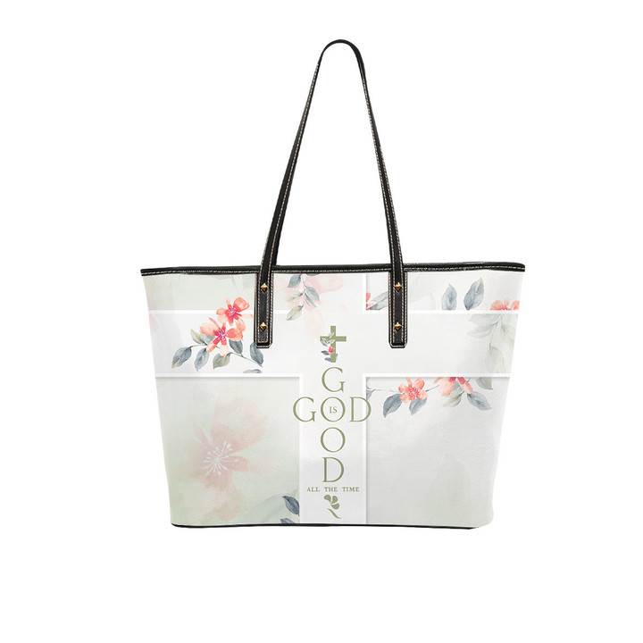 'GOD IS GOOD' - ROSERON Christian Leather Tote Bags
