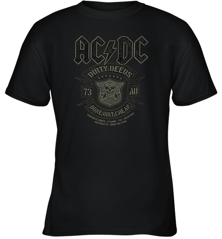 AC DC Dirty Deeds Done Youth T-Shirt