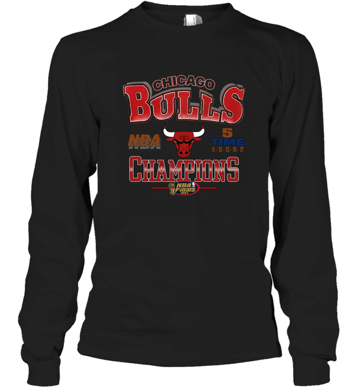 1997 Vintage Chicago Bulls Champions Long Sleeve T-Shirt