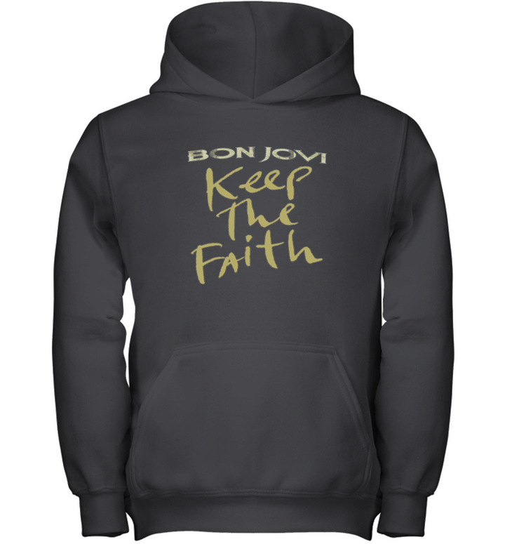 1992 Bon Jovi Keep The Faith  Youth Hoodie